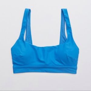 Aerie Wide Strap Scoop Bikini top & Crossover High Cut Cheeky Bikini Bottom